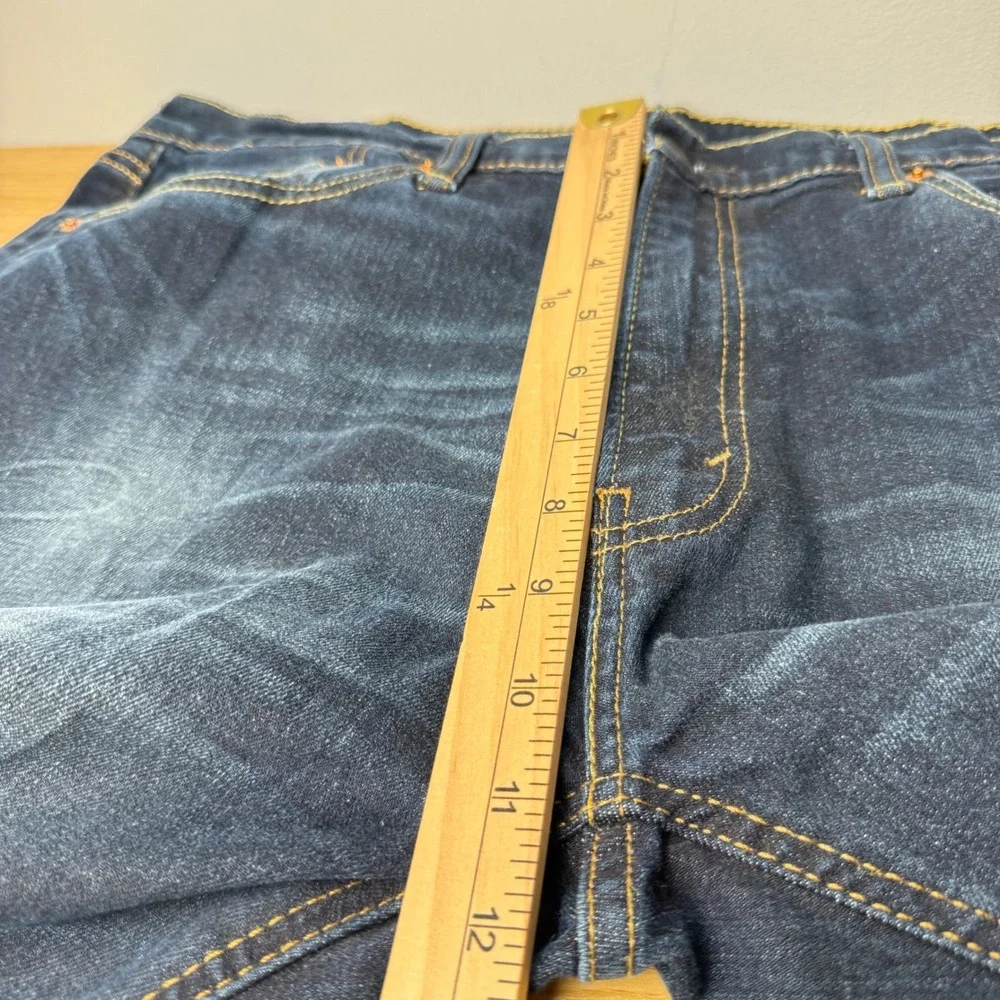Levi's 541 Mens Dark Wash Athletic Fit Tapered Leg Jeans 36x34 (36x32) Distress